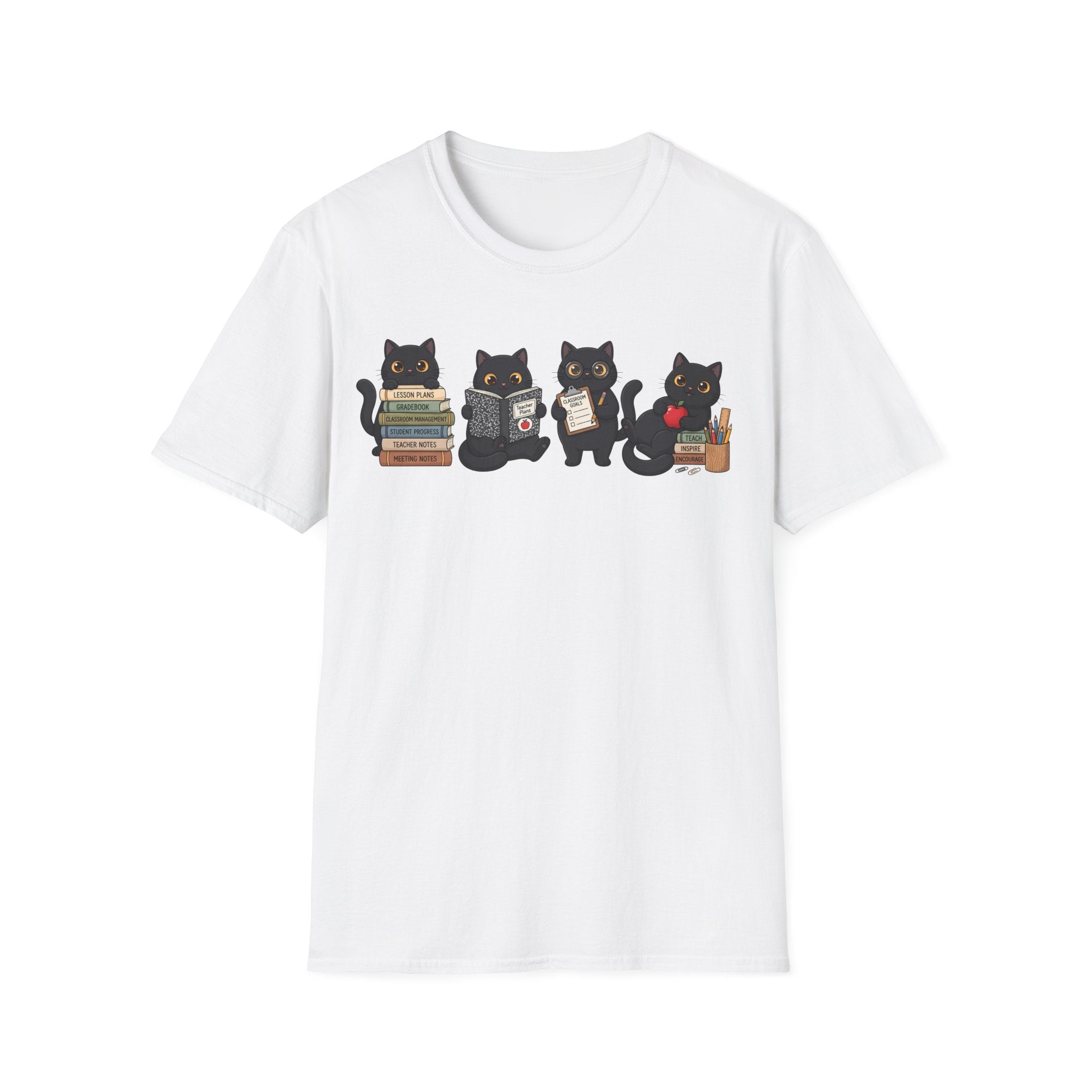 Cute Cat Teacher T-shirt