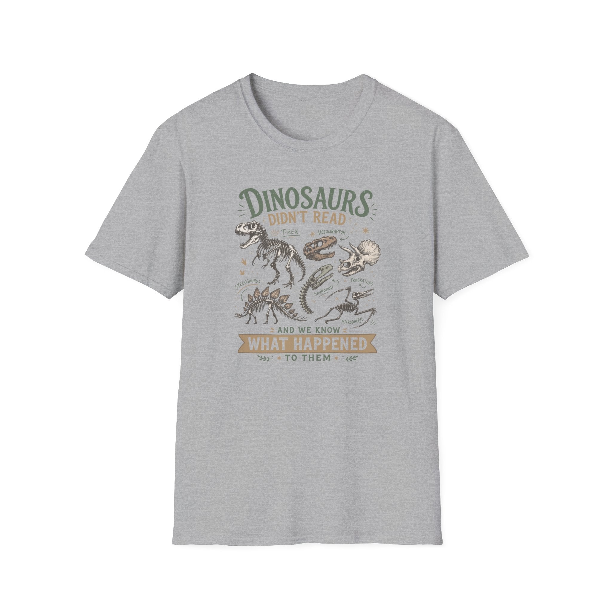 Dino Book  T-Shirt