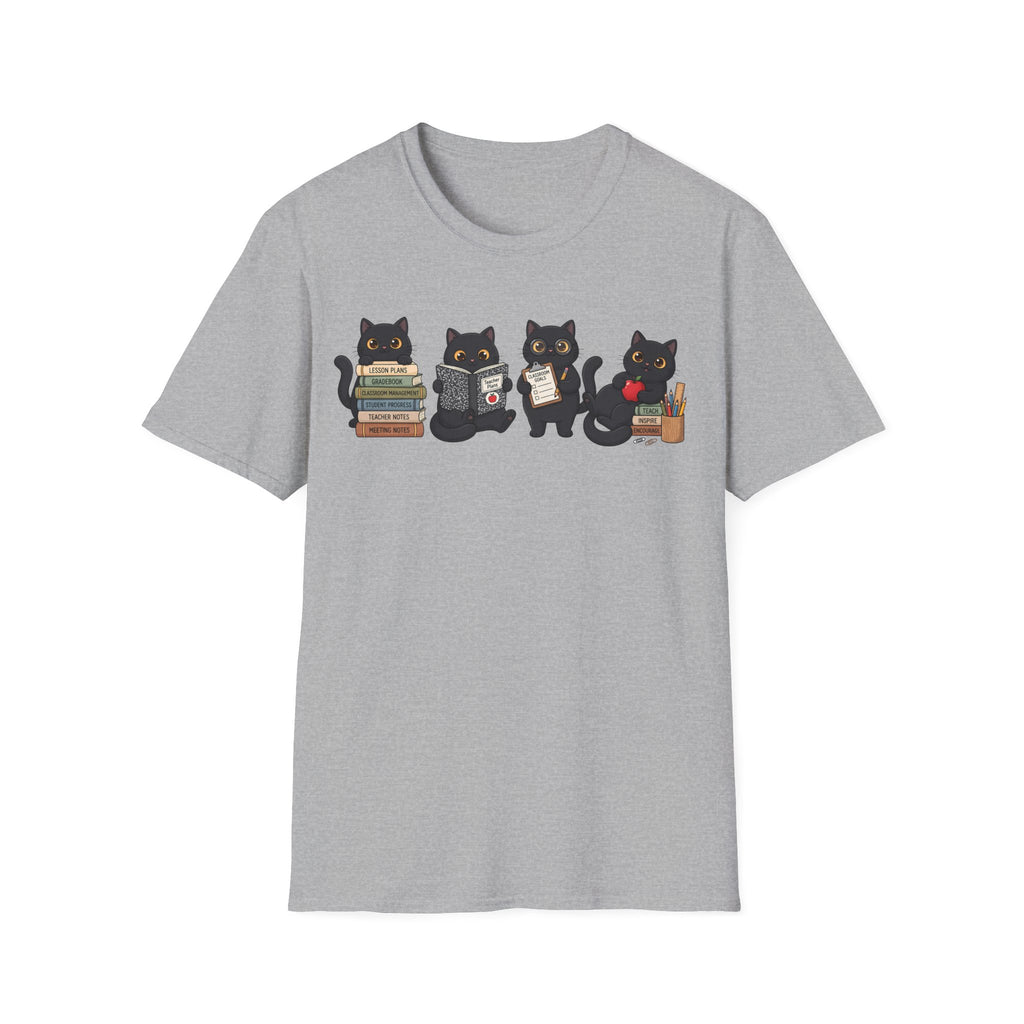 Cute Cat Teacher T-shirt