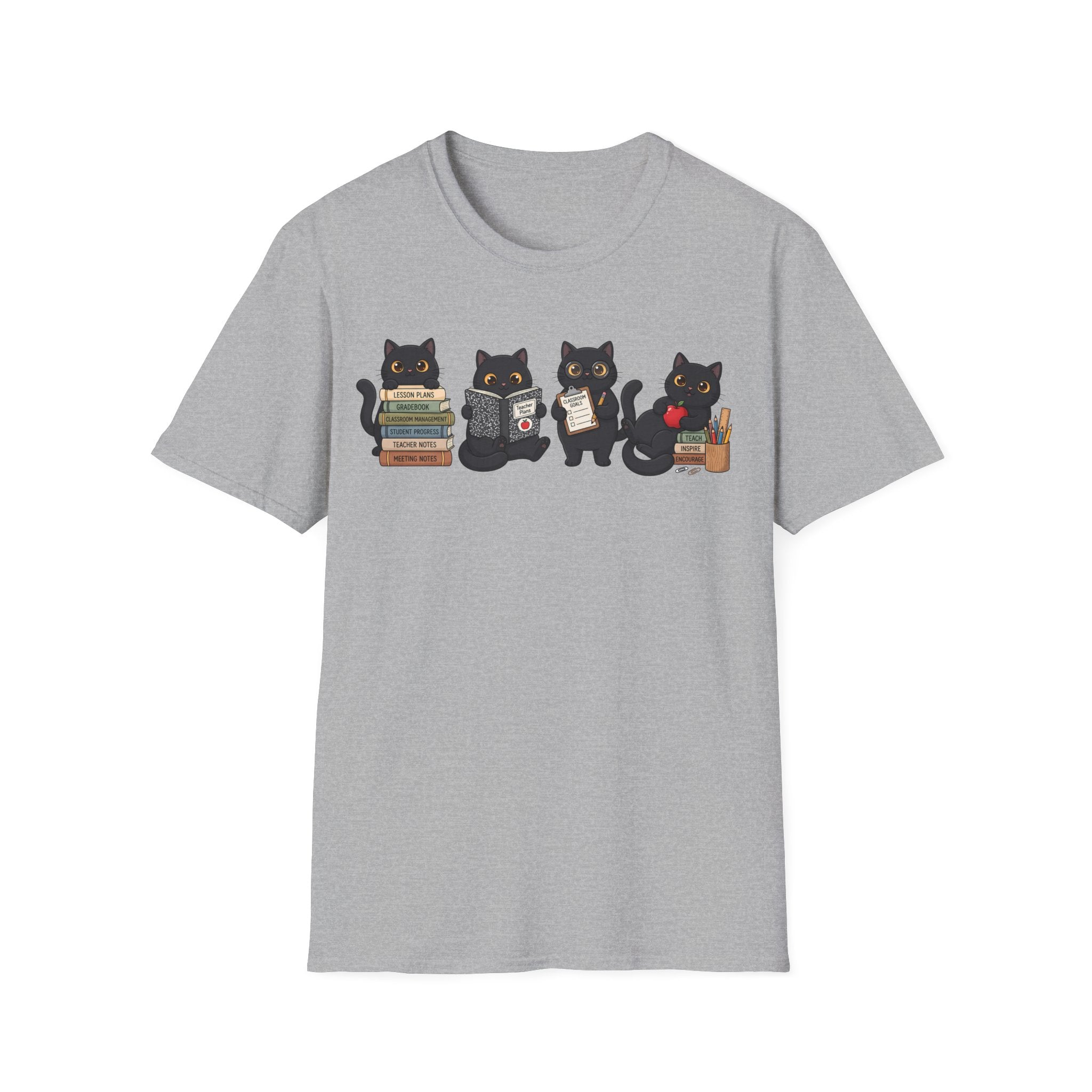 Cute Cat Teacher T-shirt