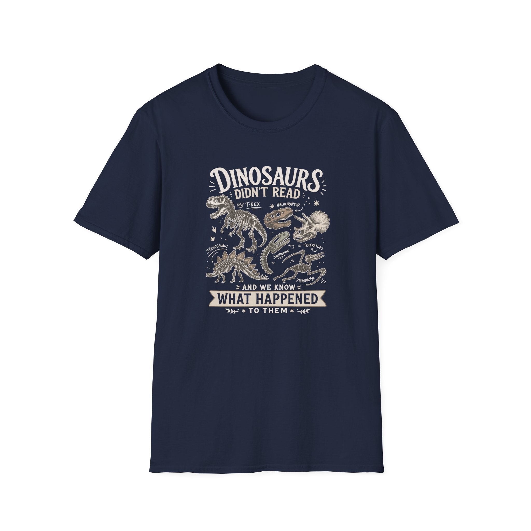 Dino Book  T-Shirt