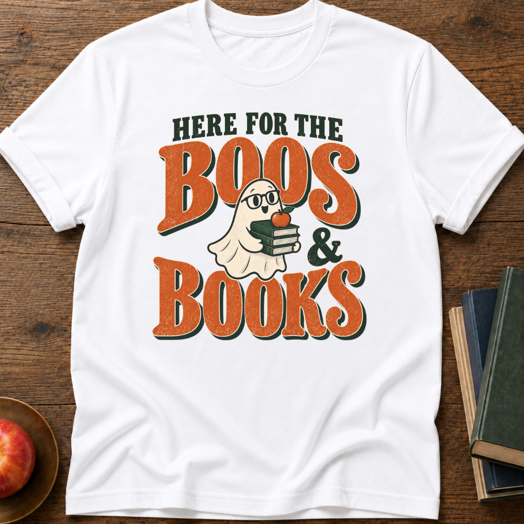 Boos & Books T-shirt