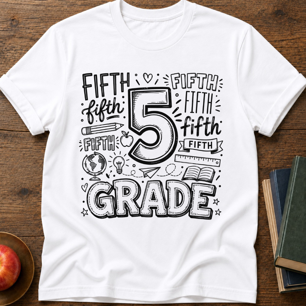 5th Grade Doodle T-Shirt