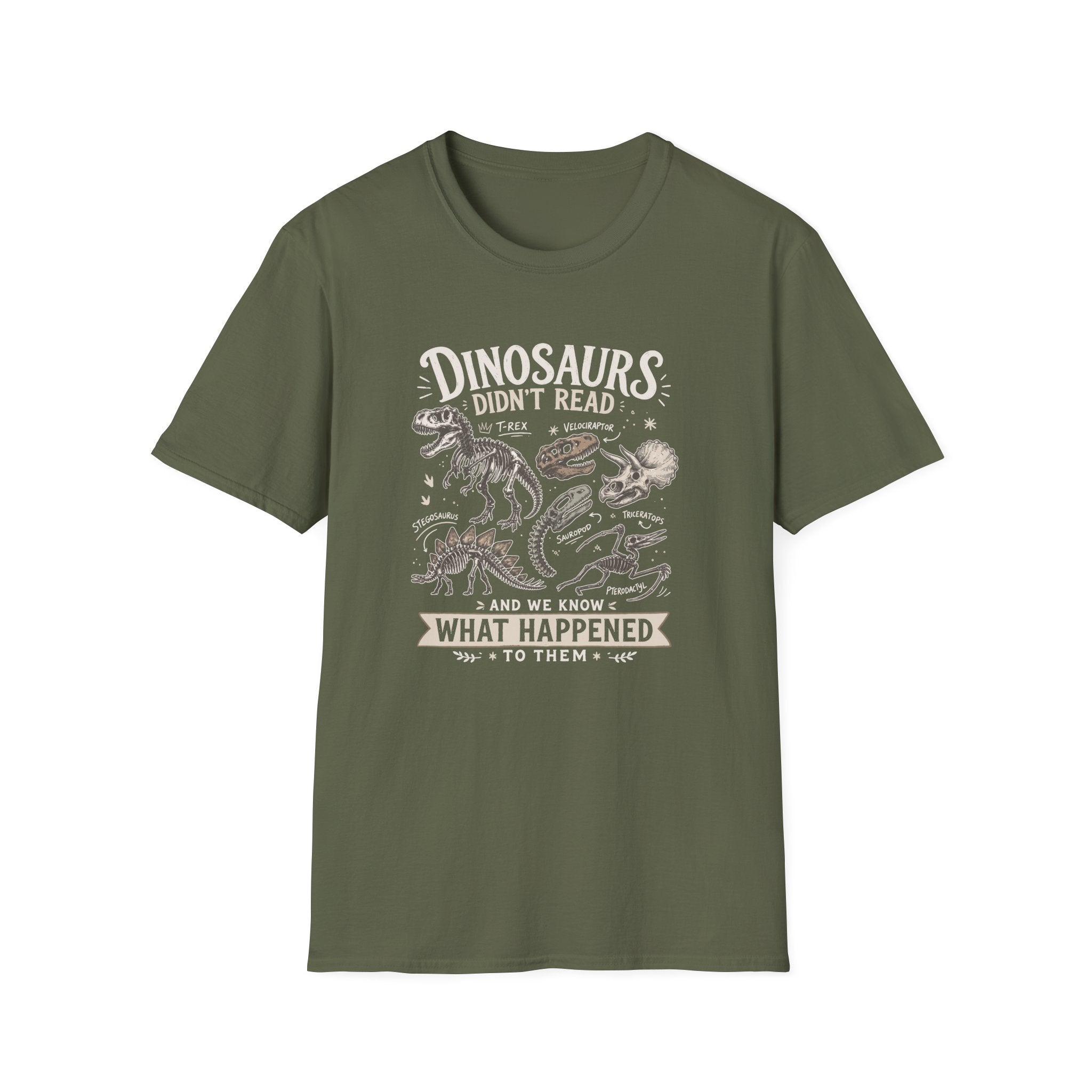 Dino Book  T-Shirt