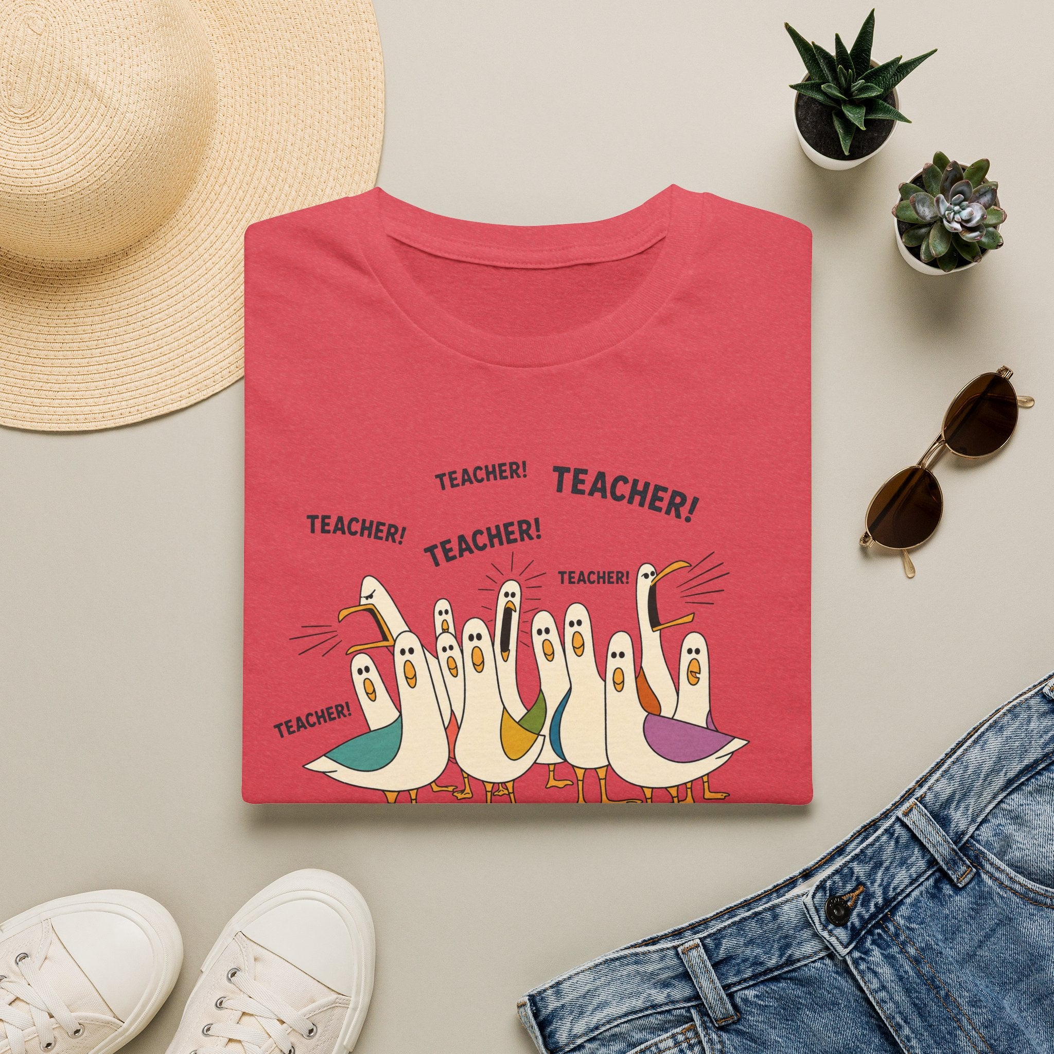 Duck Teacher T- shirt  T-Shirt