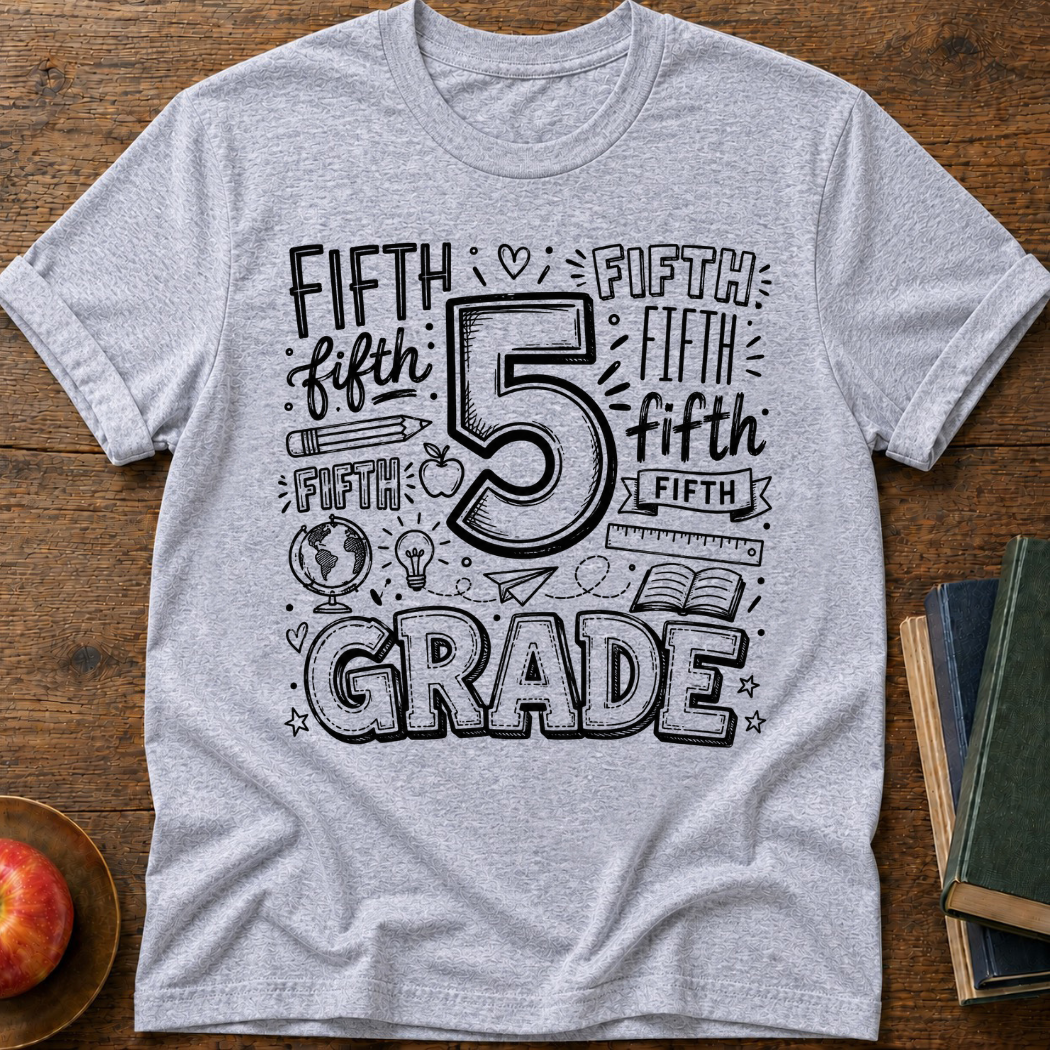 5th Grade Doodle T-Shirt