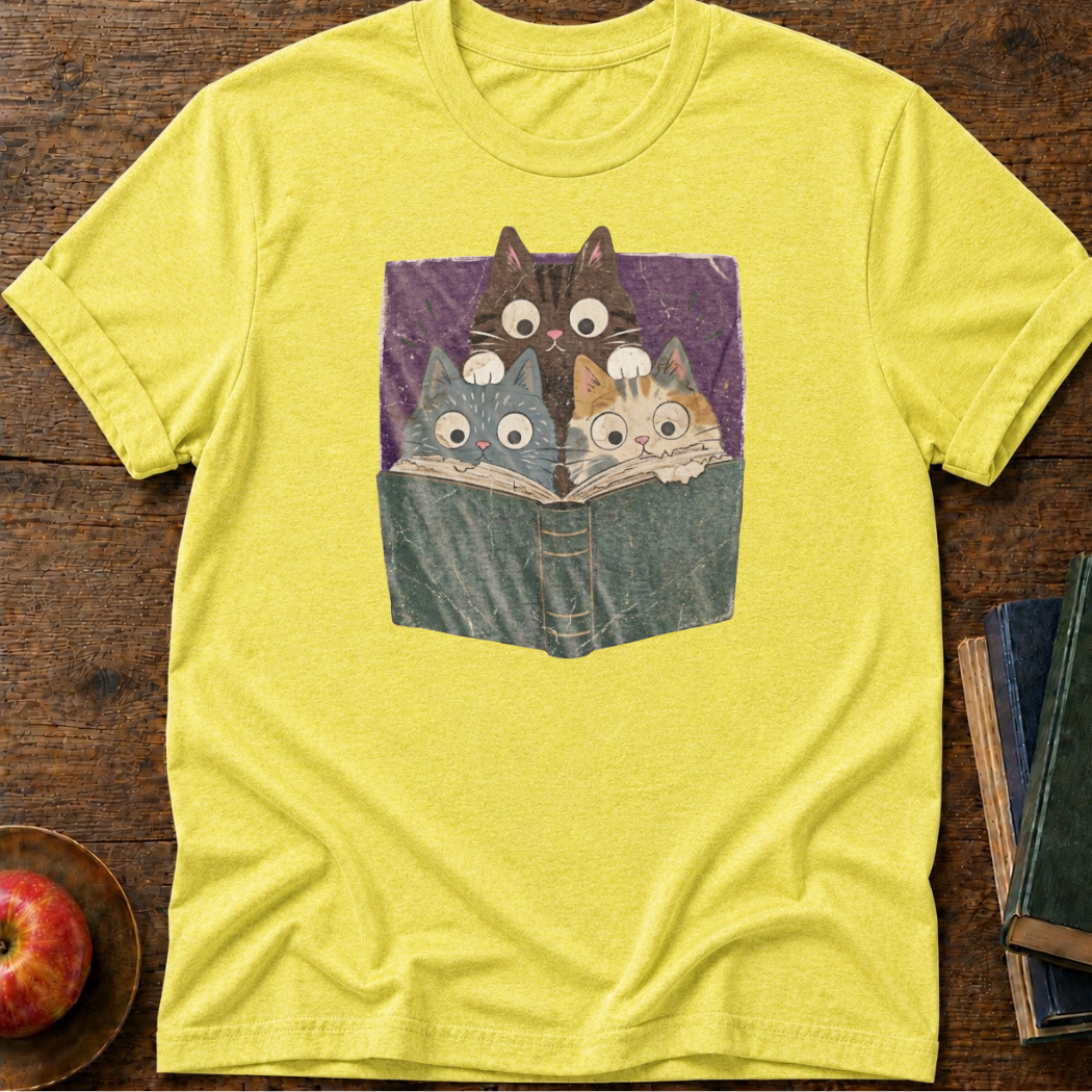 Cats Reading T-shirt