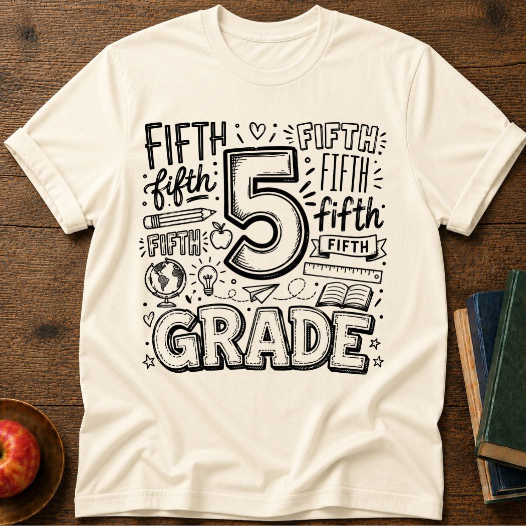 5th Grade Doodle T-Shirt
