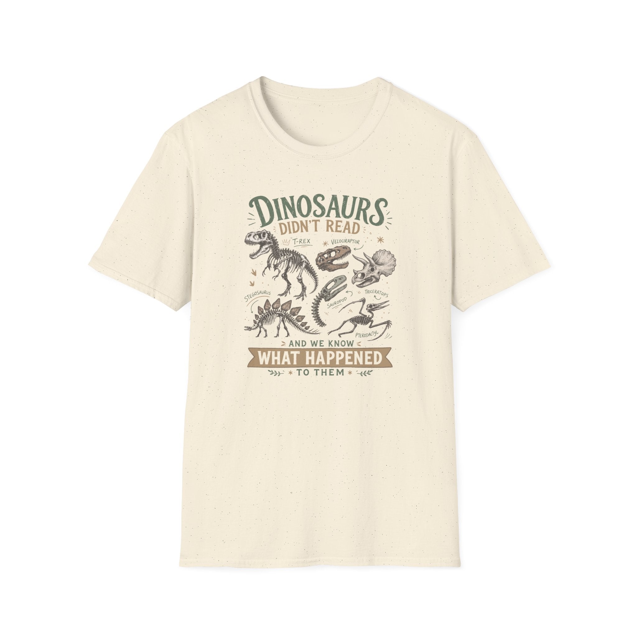Dino Book  T-Shirt