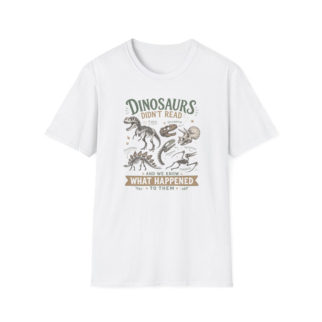 Dino Book  T-Shirt