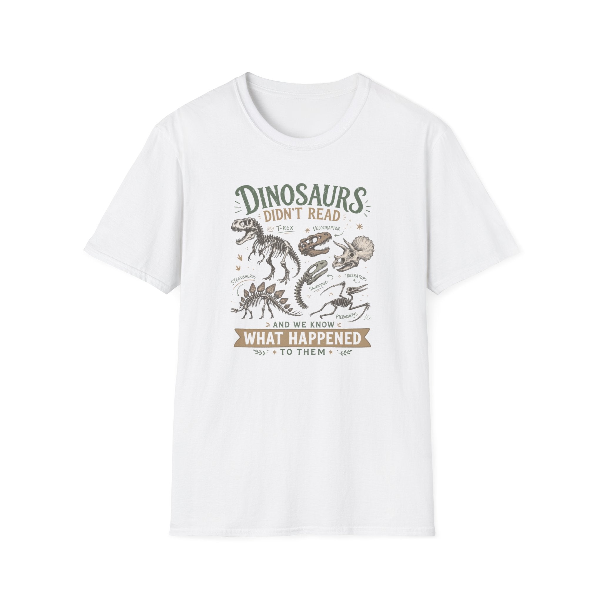 Dino Book  T-Shirt