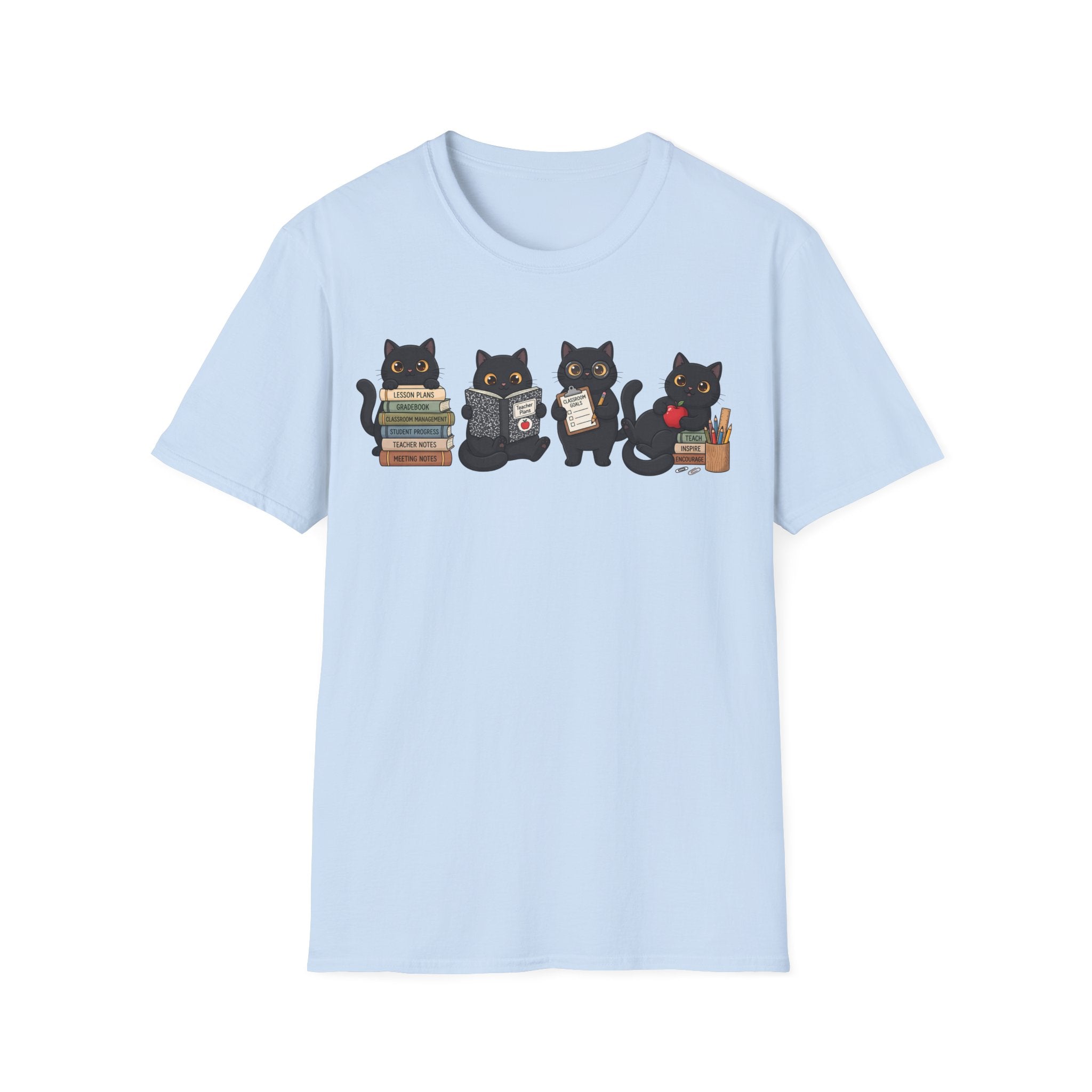 Cute Cat Teacher T-shirt