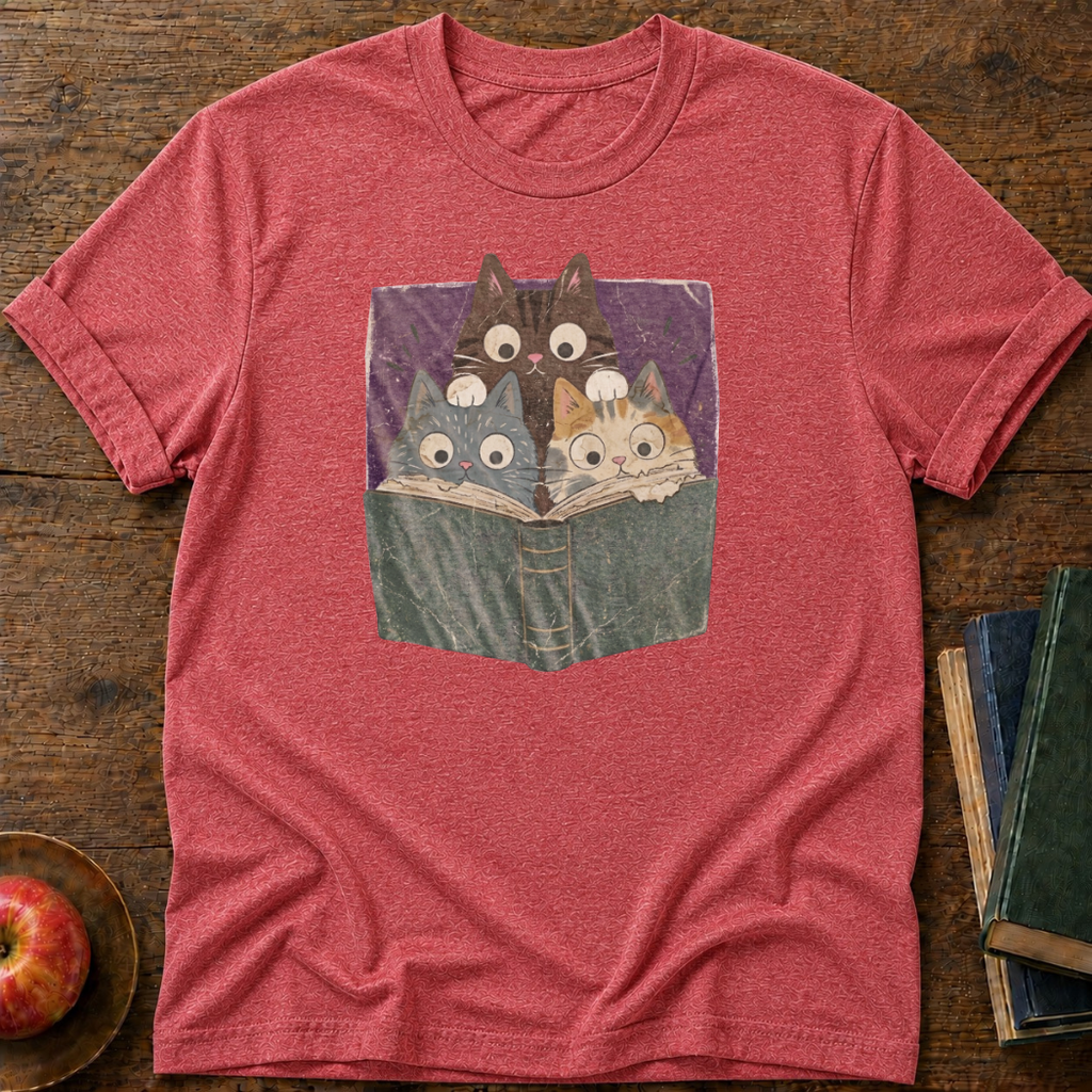 Cats Reading T-shirt