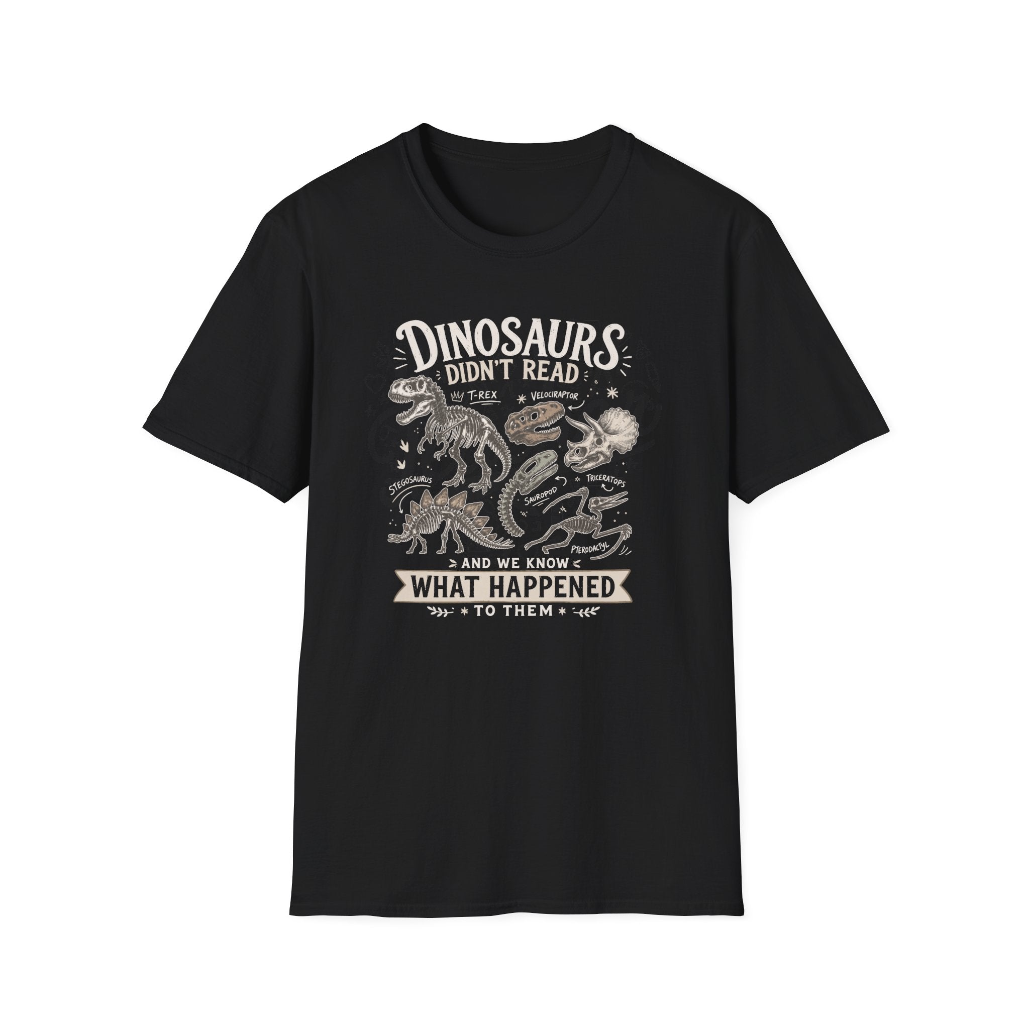 Dino Book  T-Shirt